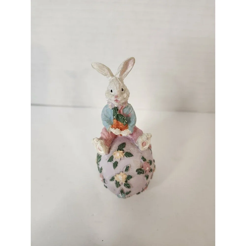 Bunny On An Easter Egg